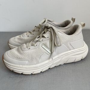 Vionic Womens Walk Max Sneakers Casual Shoes Size 10.5 Wide Cream Neutral